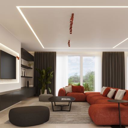 Akcentinis apšvietimas RING 3xGU10/10W/230V raudona