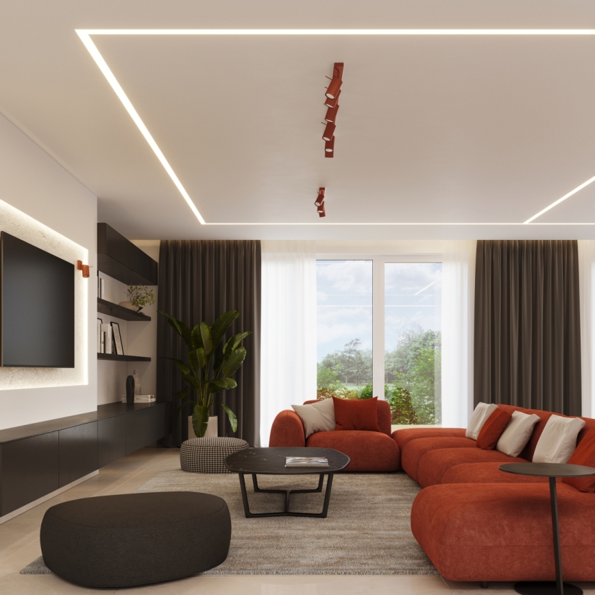 Akcentinis apšvietimas RING 3xGU10/10W/230V raudona