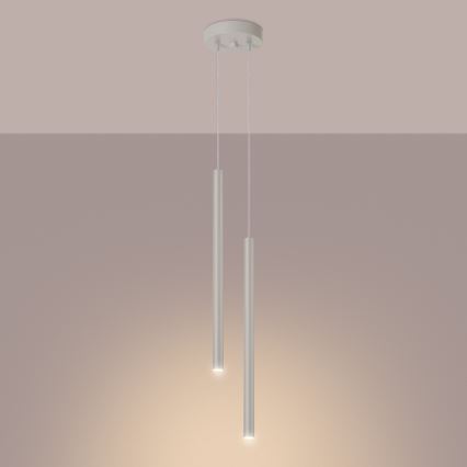 Pakabinamas sietynas PASTELO 2xG9/8W/230V kreminė