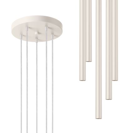 Pakabinamas sietynas PASTELO 5xG9/8W/230V kreminė