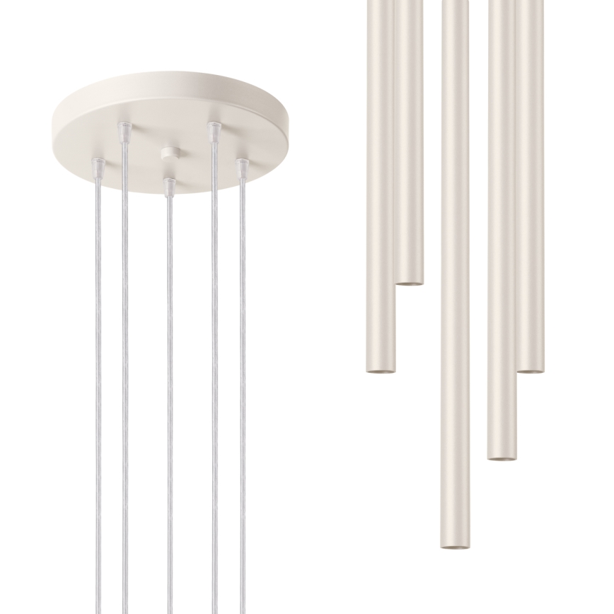 Pakabinamas sietynas PASTELO 5xG9/8W/230V kreminė