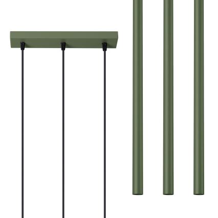 Pakabinamas sietynas PASTELO 3xG9/8W/230V žalia