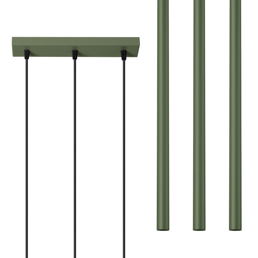 Pakabinamas sietynas PASTELO 3xG9/8W/230V žalia