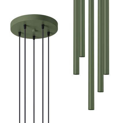 Pakabinamas sietynas PASTELO 5xG9/8W/230V žalia