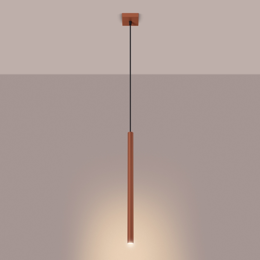 Pakabinamas sietynas PASTELO 1xG9/8W/230V raudona
