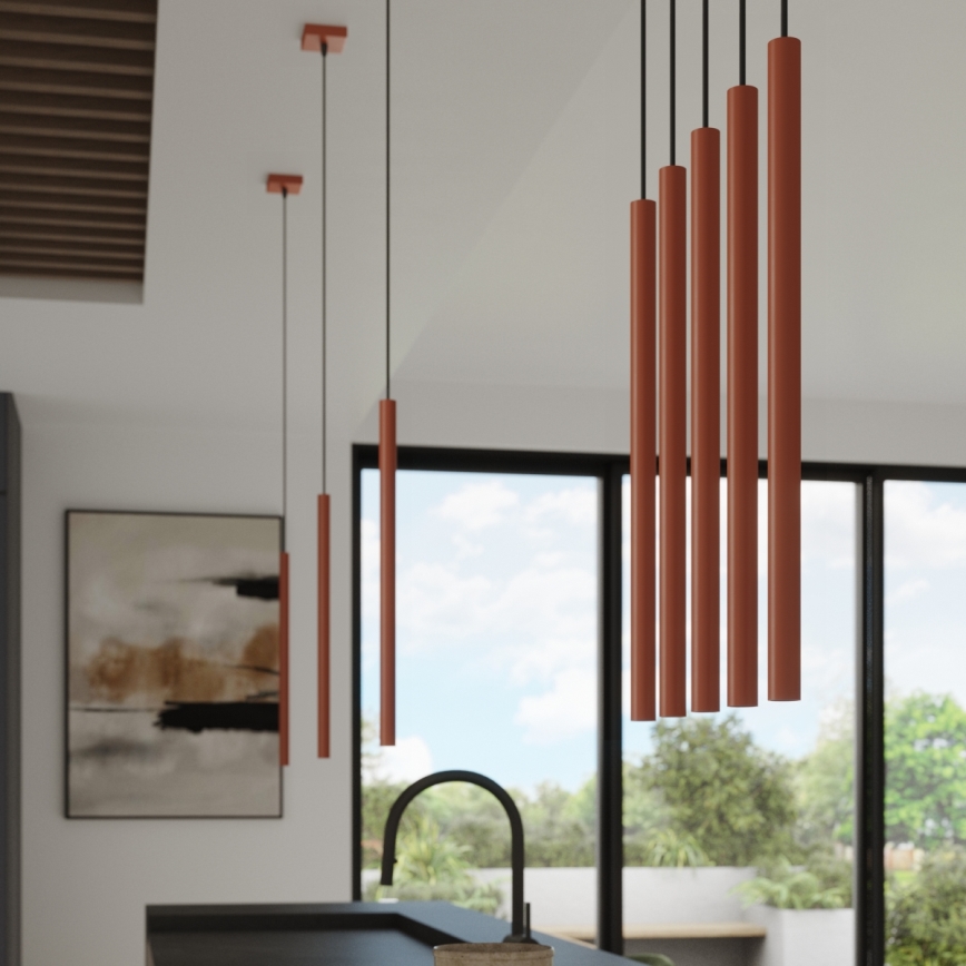 Pakabinamas sietynas PASTELO 1xG9/8W/230V raudona