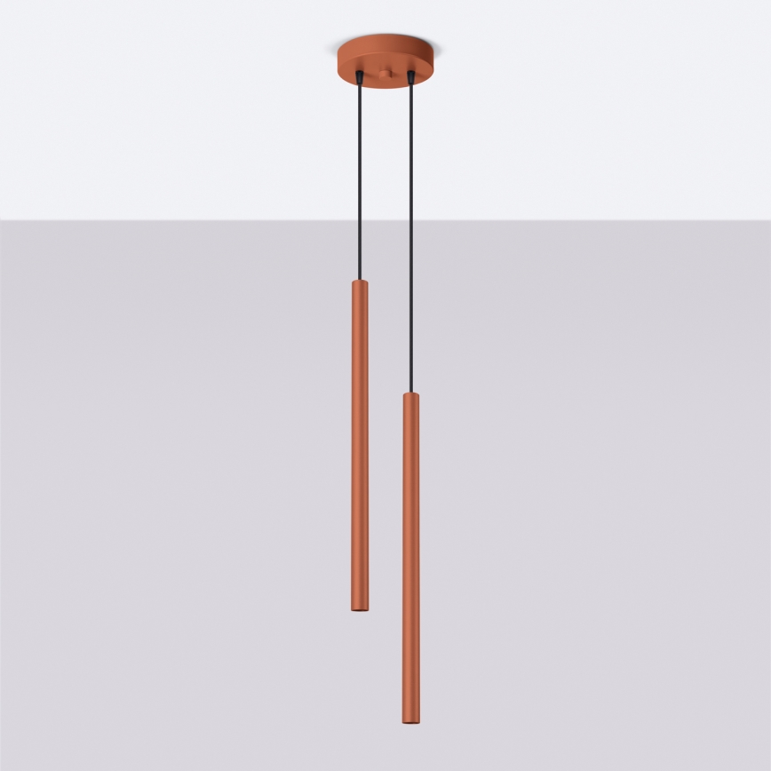 Pakabinamas sietynas PASTELO 2xG9/8W/230V raudona