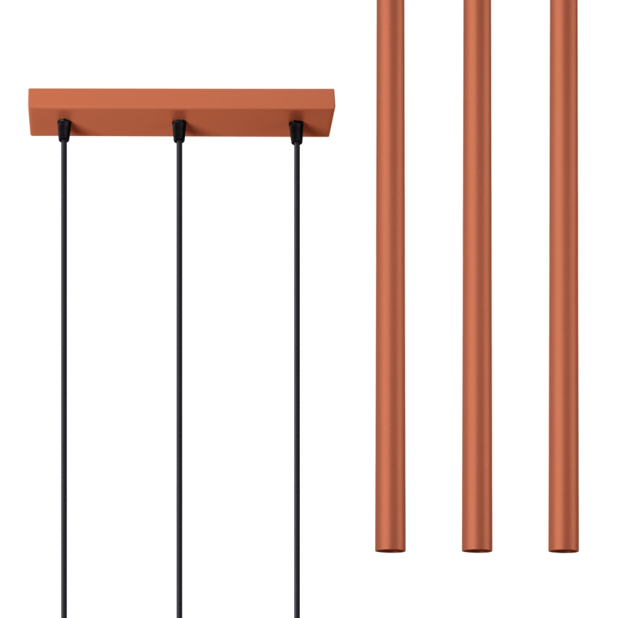 Pakabinamas sietynas PASTELO 3xG9/8W/230V raudona