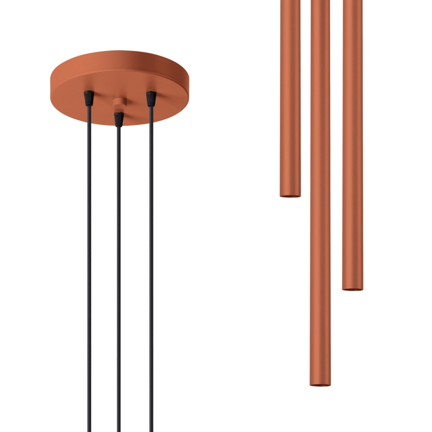 Pakabinamas sietynas PASTELO 3xG9/8W/230V raudona