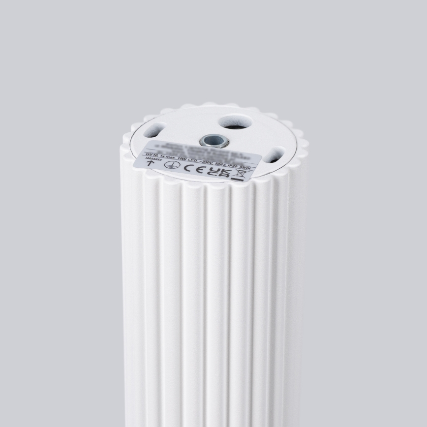 Akcentinis apšvietimas KARBON 1xGU10/10W/230V 20 cm balta