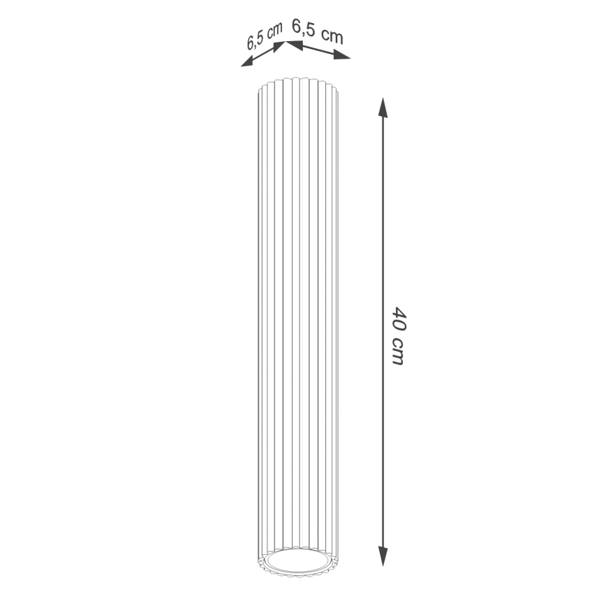 Akcentinis apšvietimas KARBON 1xGU10/10W/230V 40 cm auksas