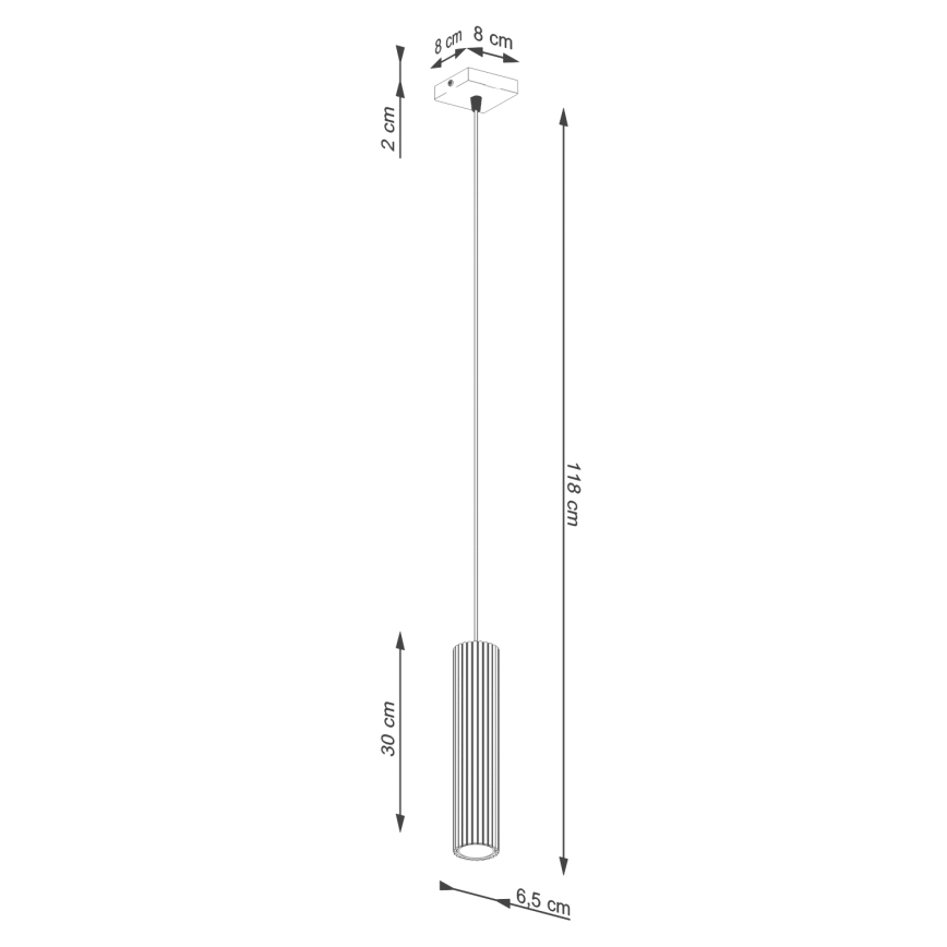 Pakabinamas sietynas KARBON 1xGU10/10W/230V auksas
