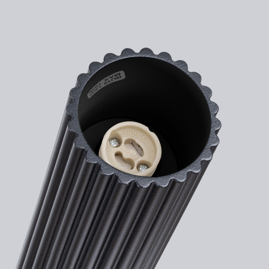 Akcentinis apšvietimas KARBON 1xGU10/10W/230V 30 cm juoda
