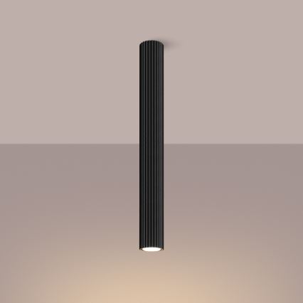 Akcentinis apšvietimas KARBON 1xGU10/10W/230V 60 cm juoda