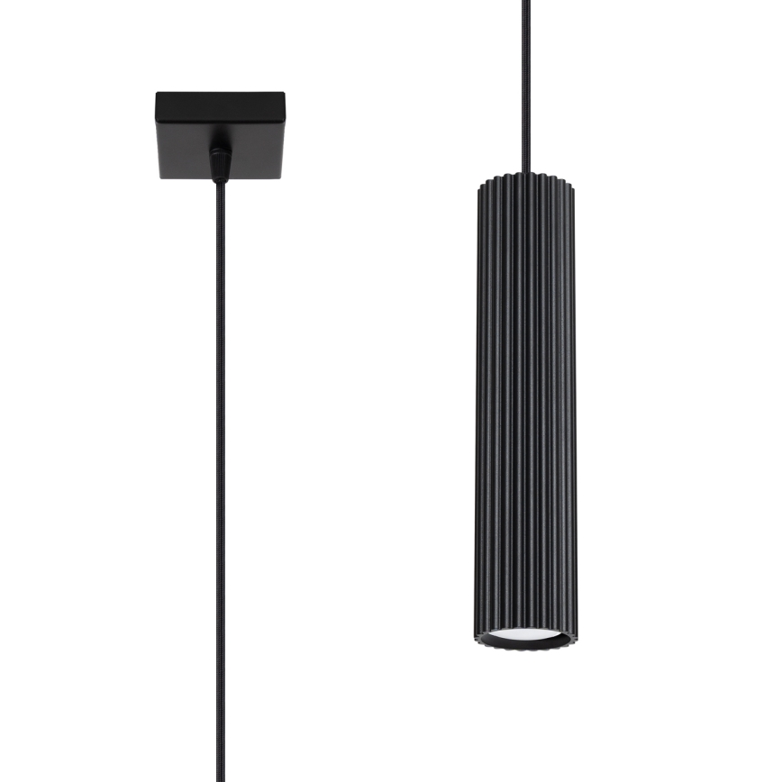 Pakabinamas sietynas KARBON 1xGU10/10W/230V juoda
