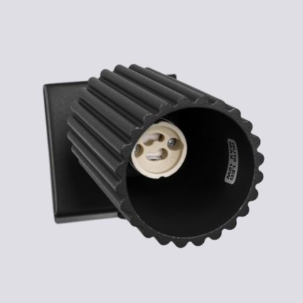 Sieninis akcentinis šviestuvas KARBON 1xGU10/10W/230V juoda