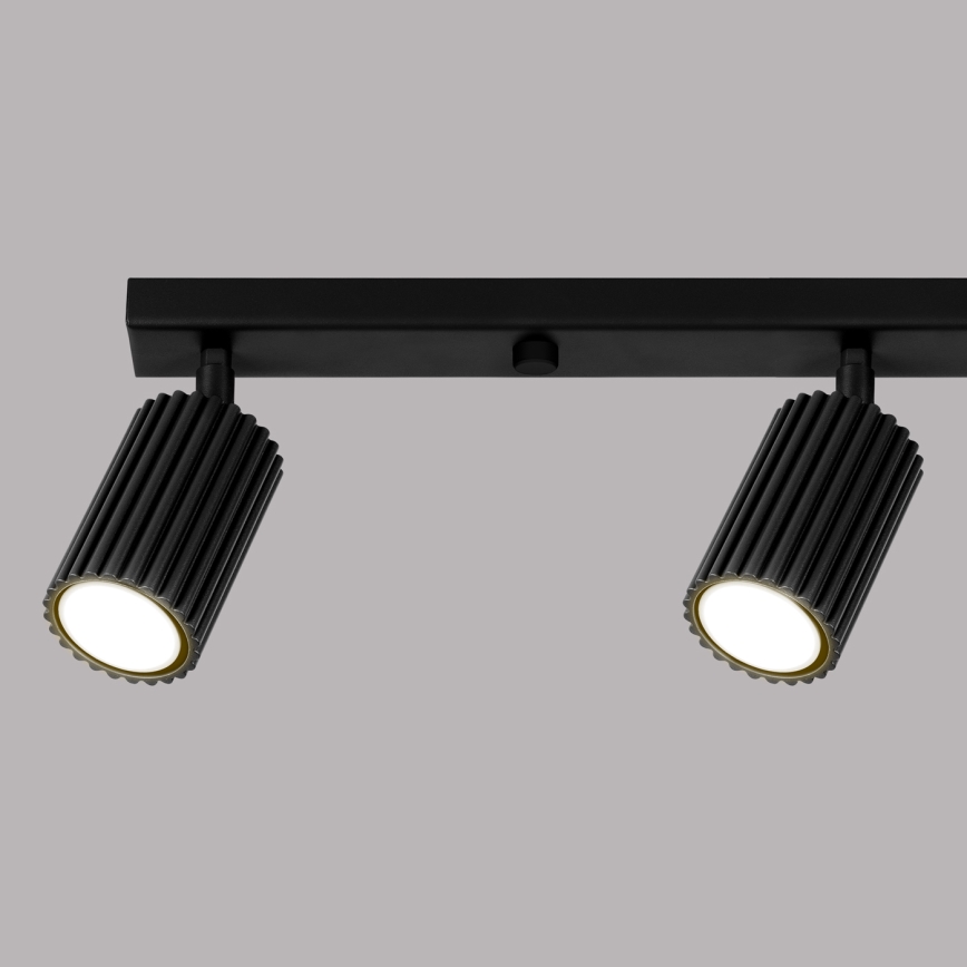 Akcentinis apšvietimas KARBON 4xGU10/10W/230V juoda