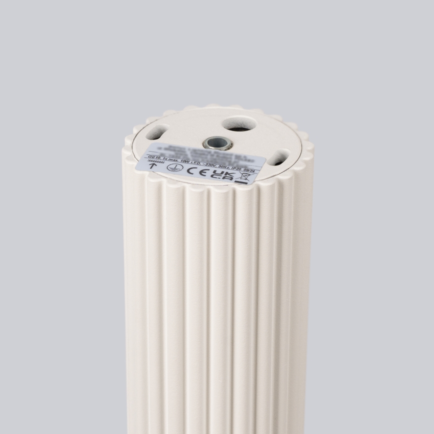 Akcentinis apšvietimas KARBON 1xGU10/10W/230V 20 cm kreminė
