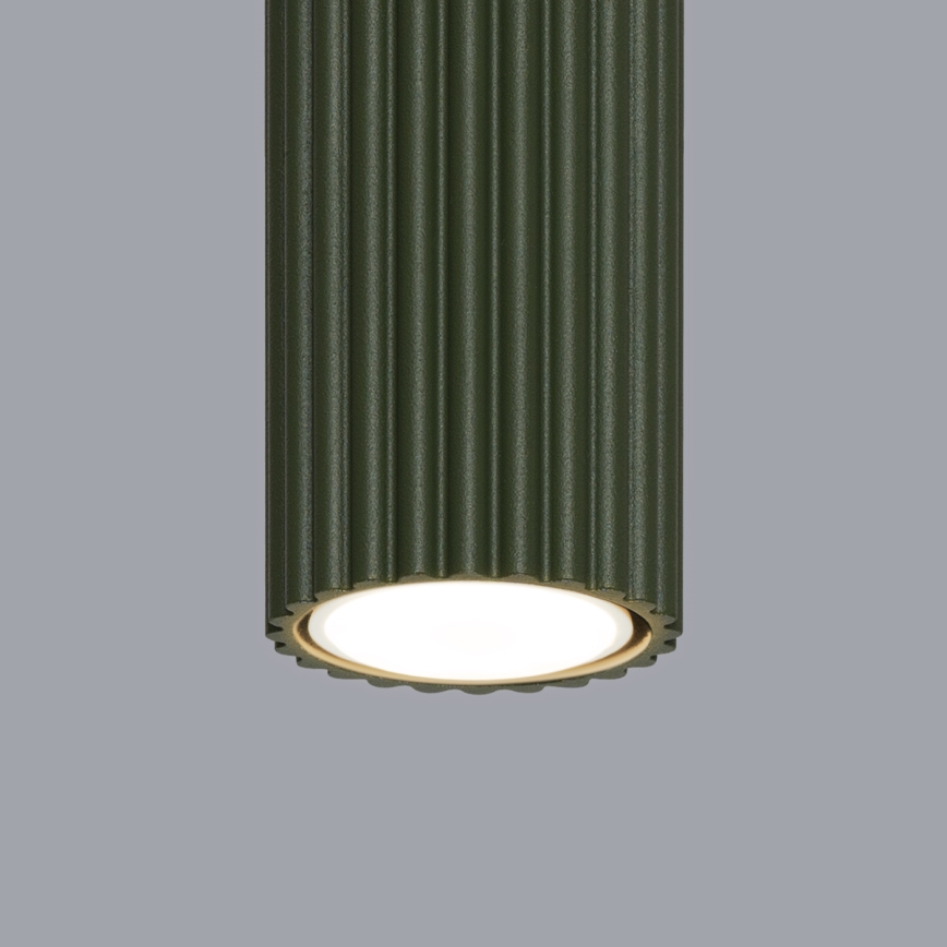 Akcentinis apšvietimas KARBON 1xGU10/10W/230V 20 cm žalia