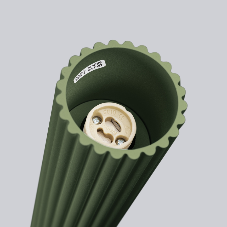Akcentinis apšvietimas KARBON 1xGU10/10W/230V 20 cm žalia