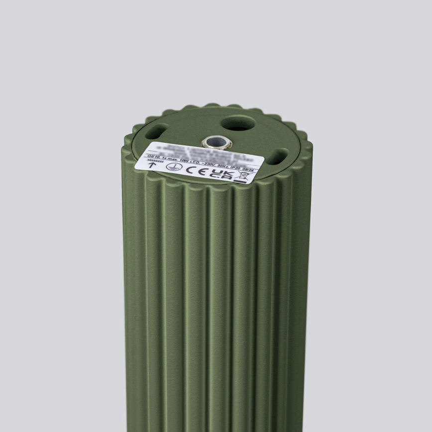 Akcentinis apšvietimas KARBON 1xGU10/10W/230V 20 cm žalia