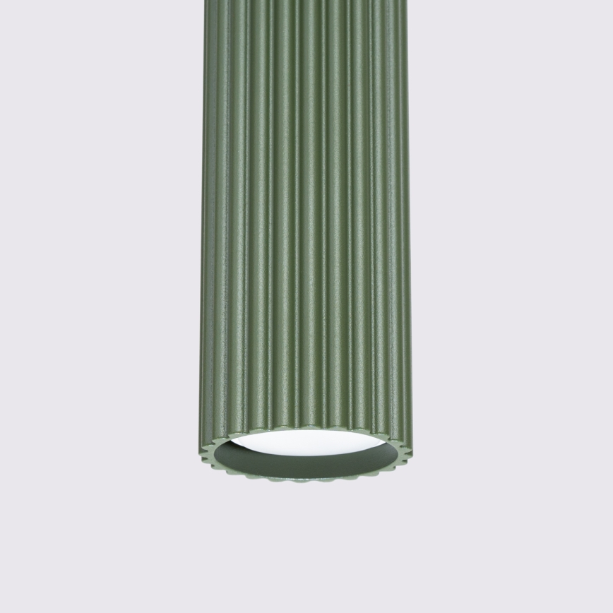 Pakabinamas sietynas KARBON 1xGU10/10W/230V žalia