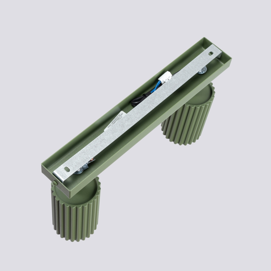 Akcentinis apšvietimas KARBON 2xGU10/10W/230V žalia