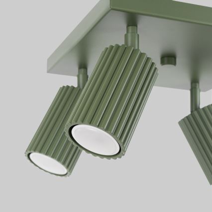 Akcentinis apšvietimas KARBON 4xGU10/10W/230V žalia