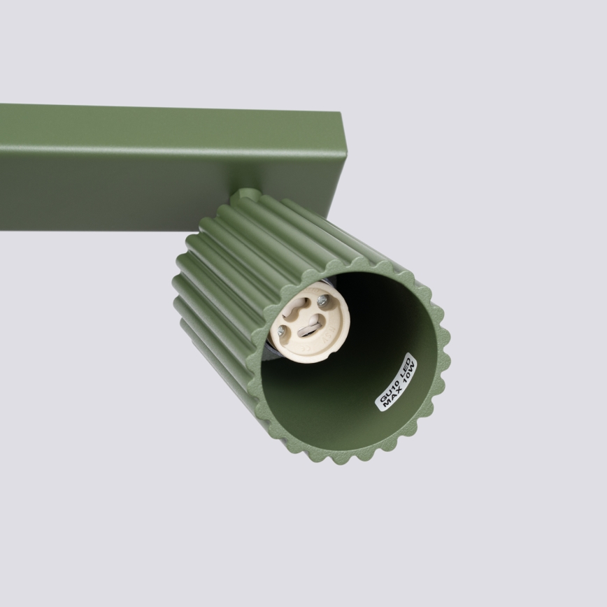 Akcentinis apšvietimas KARBON 6xGU10/10W/230V žalia