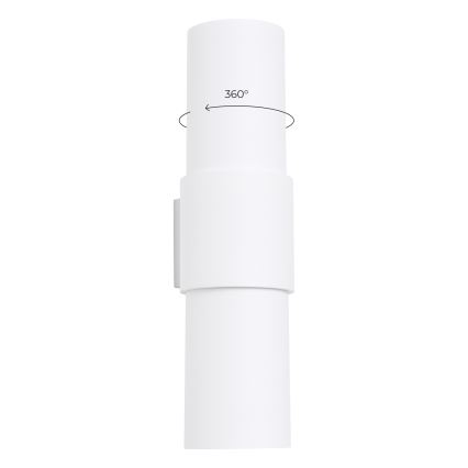 Sieninis šviestuvas FLASH 2xE27/15W/230V balta