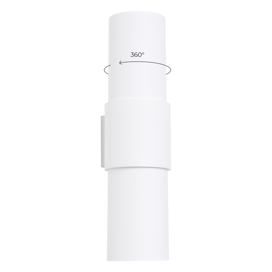 Sieninis šviestuvas FLASH 2xE27/15W/230V balta