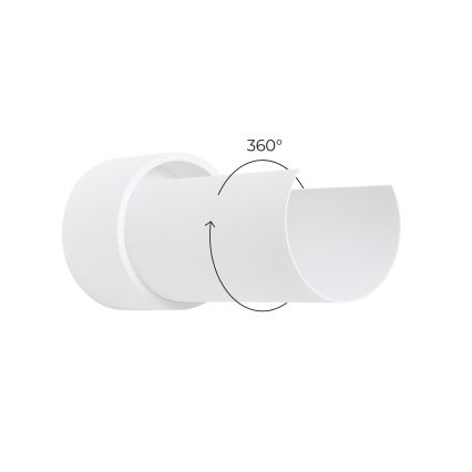 Sieninis šviestuvas FLASH 1xE27/15W/230V balta