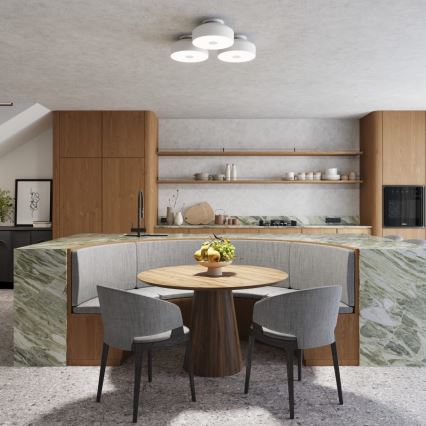 Lubinis šviestuvas OMIQ, 4 x E27, 15 W, 230 V, skersmuo 30 cm, baltas