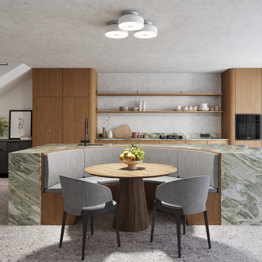 Lubinis šviestuvas OMIQ, 4 x E27, 15 W, 230 V, skersmuo 30 cm, baltas