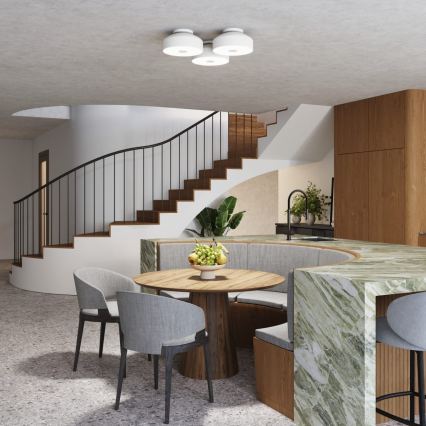 Lubinis šviestuvas OMIQ, 4 x E27, 15 W, 230 V, skersmuo 30 cm, baltas