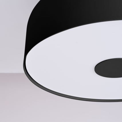 Lubinis šviestuvas OMIQ 4xE27/15W/230V, Ø 30 cm, juodas