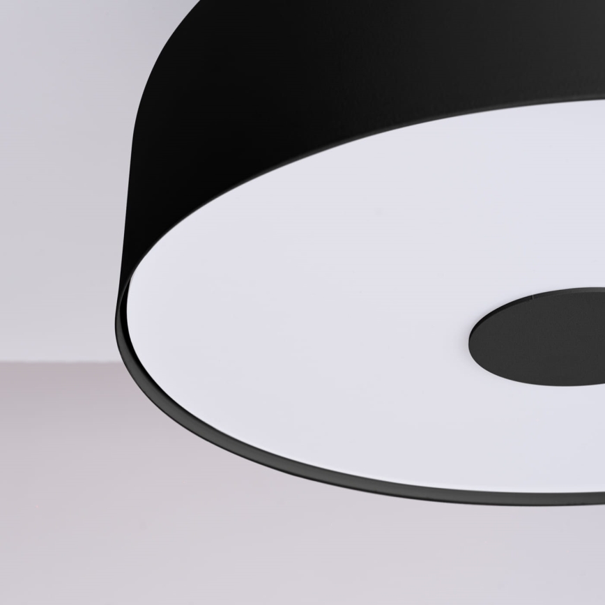 Lubinis šviestuvas OMIQ 4xE27/15W/230V, Ø 30 cm, juodas