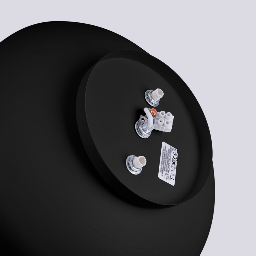 Lubinis šviestuvas OMIQ 4xE27/15W/230V, Ø 30 cm, juodas