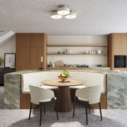 Lubinis šviestuvas OMIQ 4xE27/15W/230V, skersmuo 30 cm, kremo spalvos