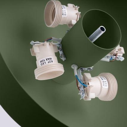 Lubinis šviestuvas OMIQ 4xE27/15W/230V skersmuo 30 cm žalias