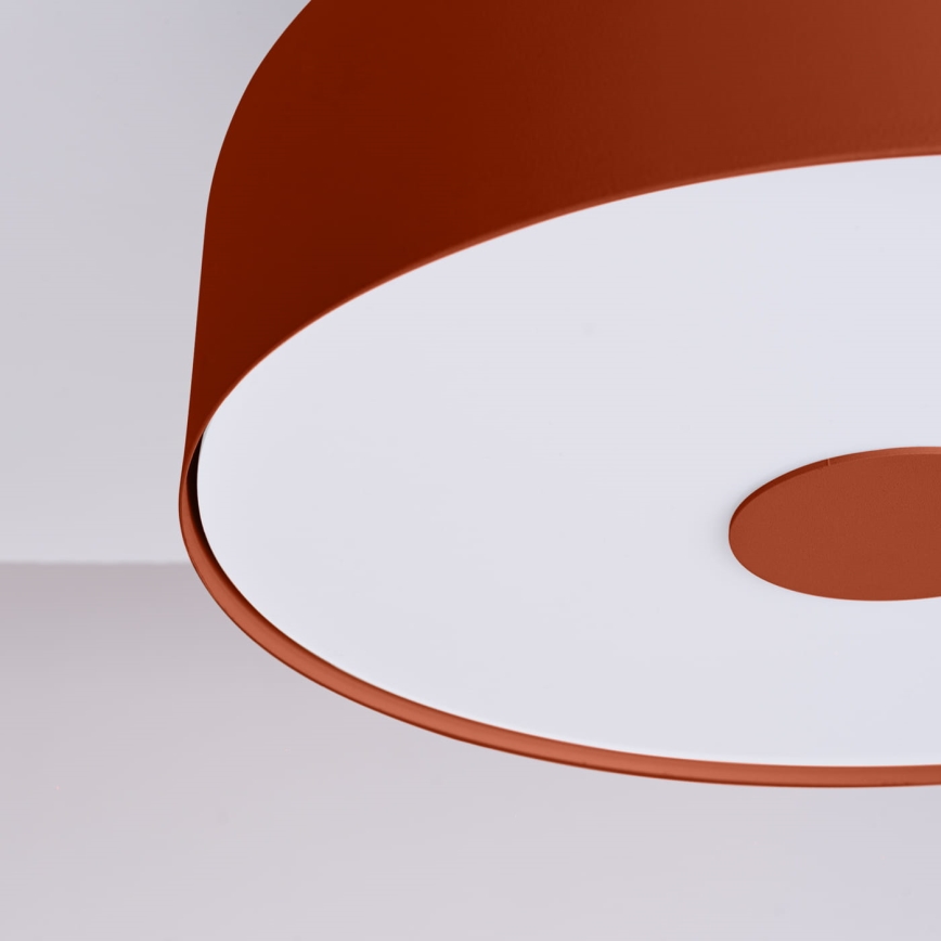 Lubinis šviestuvas OMIQ 4xE27/15W/230V, skersmuo 30 cm, raudonas