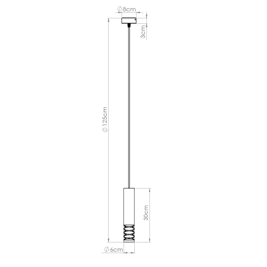Pakabinamas sietynas LAMI 1xGU10/10W/230V balta