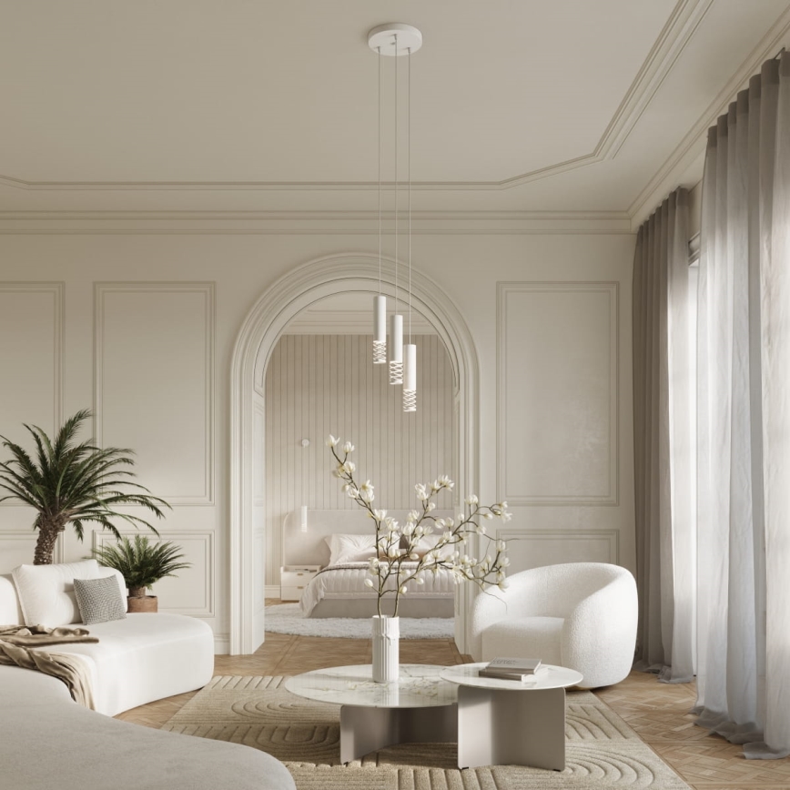 Sieninis šviestuvas LAMI 1xGU10/10W/230V balta