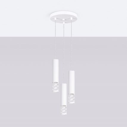 Pakabinamas sietynas LIRO 3xGU10/10W/230V balta