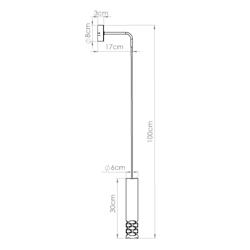 Sieninis šviestuvas LIRO 1xGU10/10W/230V balta