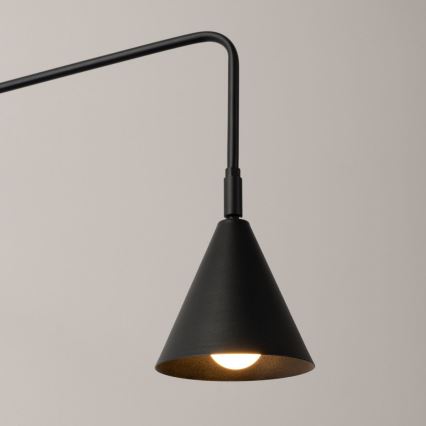 Sieninis šviestuvas NOX 1xE14/10W/230V juoda