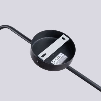 Sieninis šviestuvas NOX 1xE14/10W/230V juoda