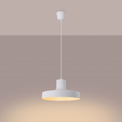 Pakabinamas sietynas BILO 1xE27/15W/230V diametras 35 cm balta