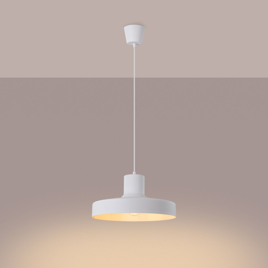 Pakabinamas sietynas BILO 1xE27/15W/230V diametras 35 cm balta
