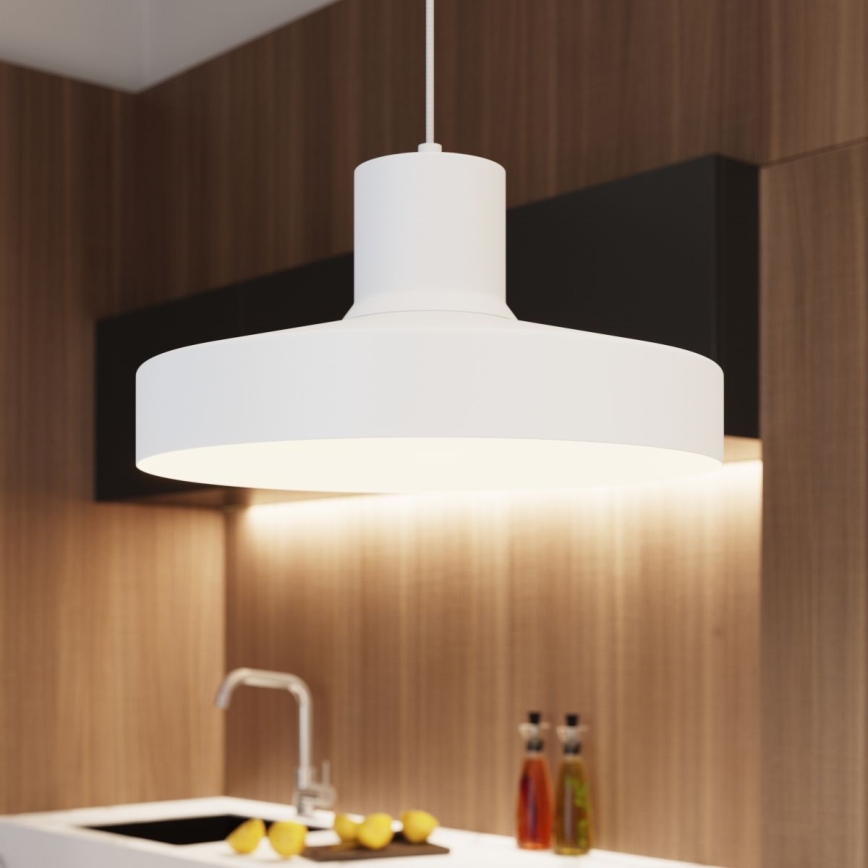 Pakabinamas sietynas BILO 1xE27/15W/230V diametras 35 cm balta